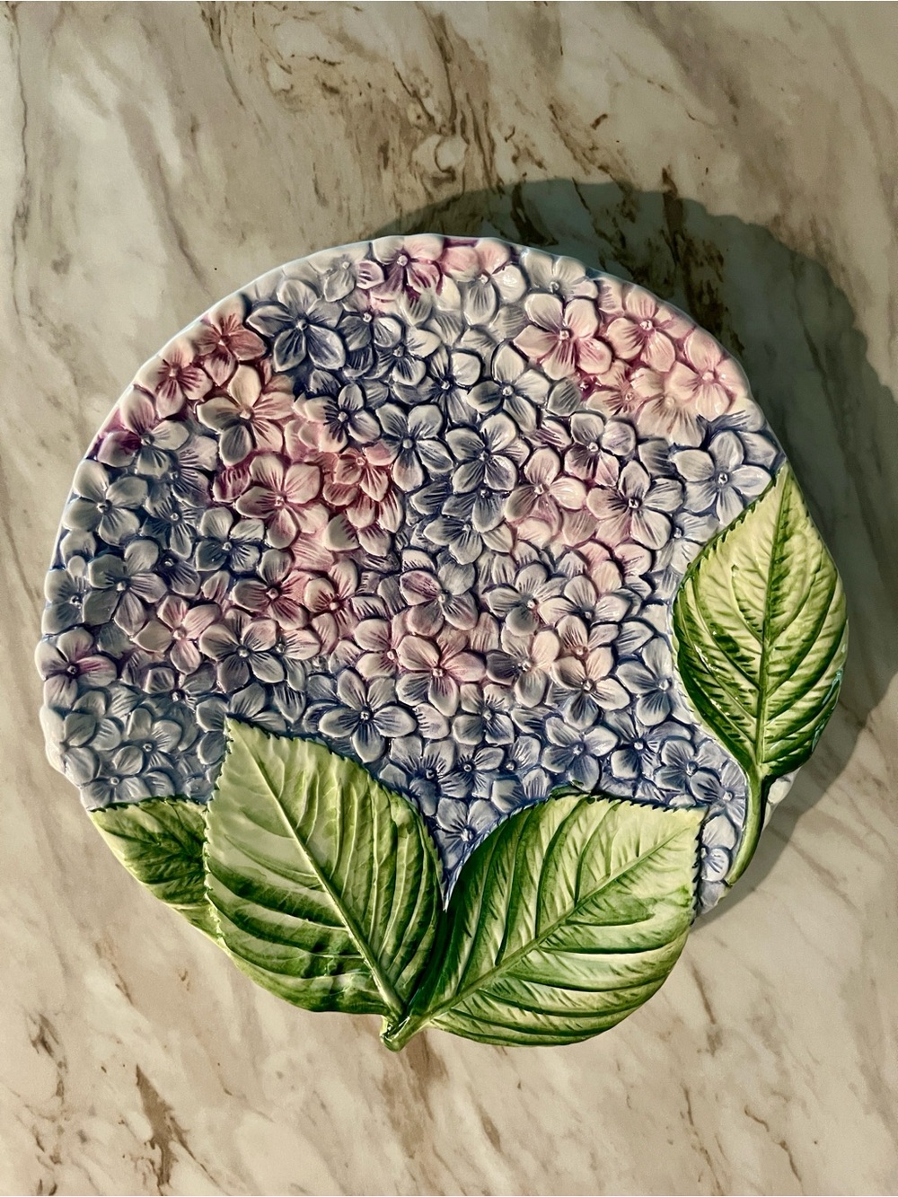 Made For Vietri Hydrangea Italy Plate